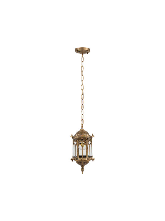 GloboStar Darcy Pendant Light Bronze Grid with Socket E27 16x16x32.5cm