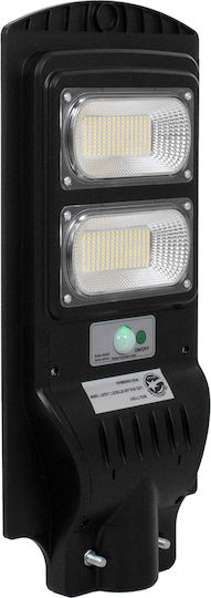 GloboStar Ηλιακό Φωτιστικό Δρόμου 100W 8000lm Ψυχρό Λευκό 6000K με Αισθητήρα Κίνησης και Φωτοκύτταρο IP65