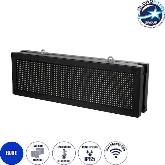 GloboStar Display LED Beschriftung Doppelseitig Wasserdicht 70.5x22.5cm Rot