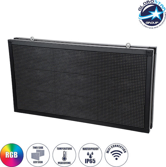 GloboStar Semnul LED Derulare Cu Două Fețe Impermeabilă 102x54.5cm RGB
