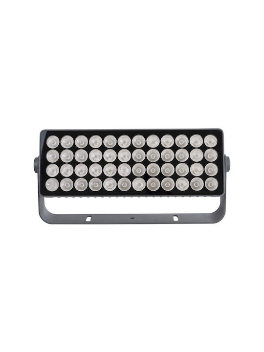 GloboStar Flood-Sena Lampă De Podea Pentru Exterior LED Mașină De Spălat Pe Perete 600W RGBW IP65 Gri