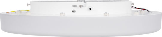 GloboStar Ariana Ceiling Mount Light 48cm White with Integrated LED and Remote Control