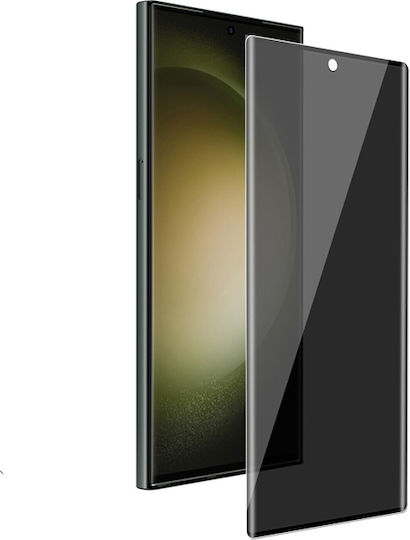Hts Privacy Full Cover Full Glue Tζαμάκι Προστασίας Οθόνης Samsung Galaxy S24 Ultra
