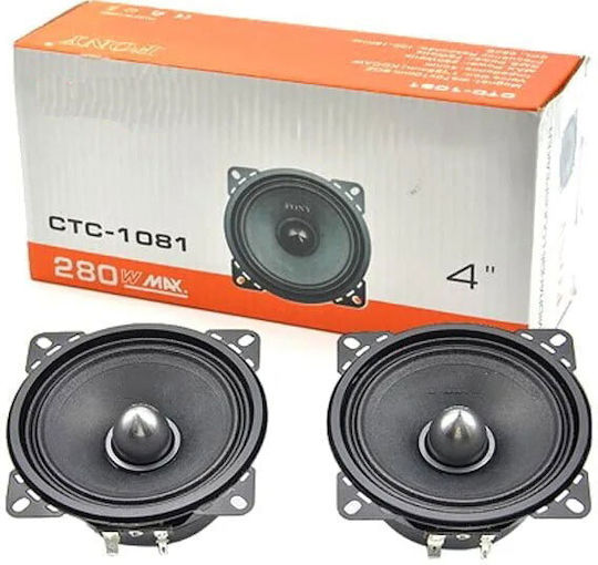 PerVoi Car Speaker Set CTC-1081 4" with 45W RMS (Woofer)