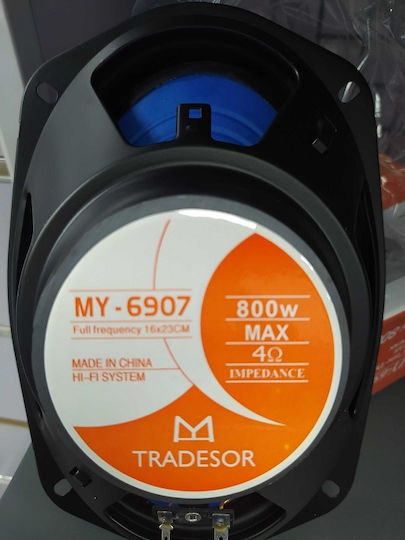 MY-6907 Ηχείο Αυτοκινήτου 6x9" με 30W RMS (2 Δρόμων)