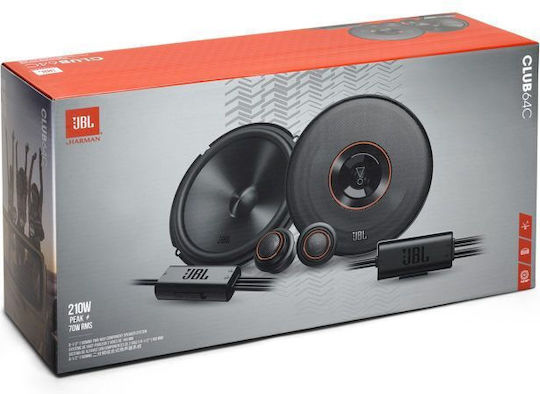JBL Club 64c Σετ Ηχεία Αυτοκινήτου Ομοαξονικά 6.5" με 70W RMS (2 Δρόμων)