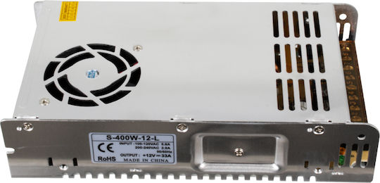 GloboStar Dimmbar LED-Netzteil IP20 Leistung 400W mit Ausgangsspannung 12V