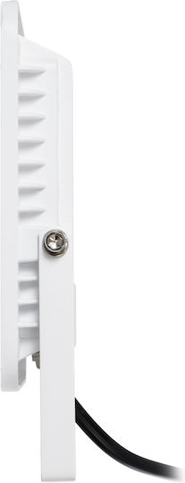 GloboStar Atlas Στεγανός Προβολέας LED 50W Φυσικό Λευκό 4500K IP67