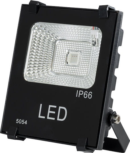 GloboStar Αδιάβροχος LED Προβολέας 10W RGB με Τηλεχειριστήριο IP66