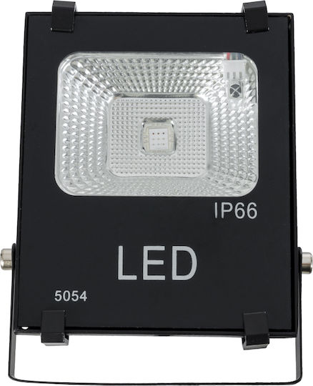 GloboStar Αδιάβροχος LED Προβολέας 10W RGB με Τηλεχειριστήριο IP66