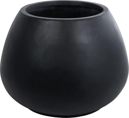 GloboStar Colombo Саксия Полиестер Черен 60x60x45εκ.