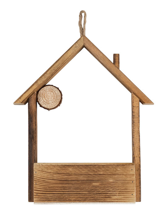 GloboStar Artificial Garden Alsace Κασπώ Ξύλινο Καφέ 18x7.5x27εκ.