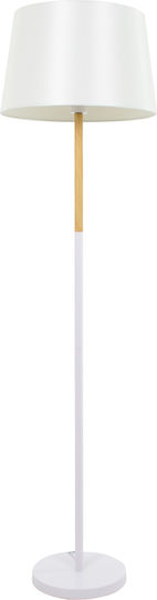 GloboStar Cedar Lampa de podea Î148xL40cm. cu Soclu pentru Bec E27 Alb
