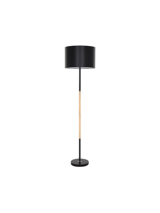 GloboStar Ashley Floor Lamp H145xW40cm. with Socket for Bulb E27 Black