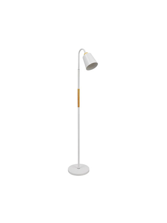 GloboStar Ribbon Floor Lamp H164xW13cm. with Socket for Bulb E27 White