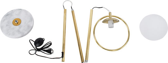 GloboStar VERSAILLES Floor Lamp H150xW23cm. with Socket for Bulb E27 White