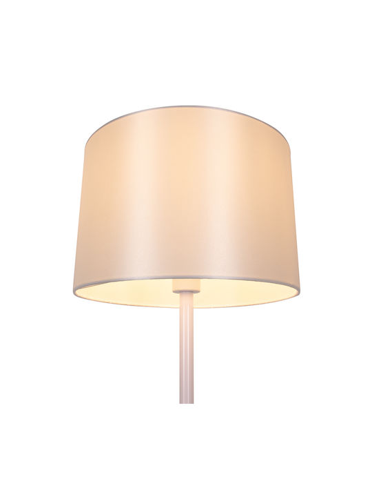 GloboStar Ashley Floor Lamp H145xW35cm. with Socket for Bulb E27 White