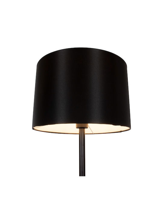 GloboStar Ashley Floor Lamp H145xW35cm. with Socket for Bulb E27 Black