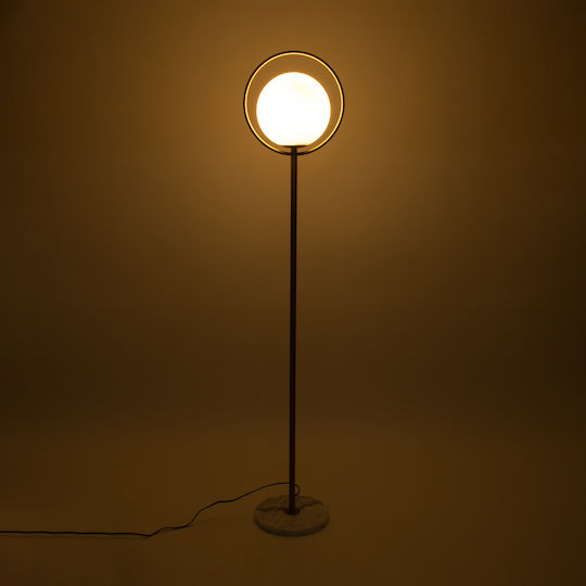 GloboStar VERSAILLES Floor Lamp H170xW35cm. with Socket for Bulb E27 White