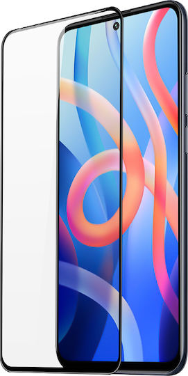 Vollkleber Vollflächig gehärtetes Glas Schwarz (Poco M4 Pro 5G)