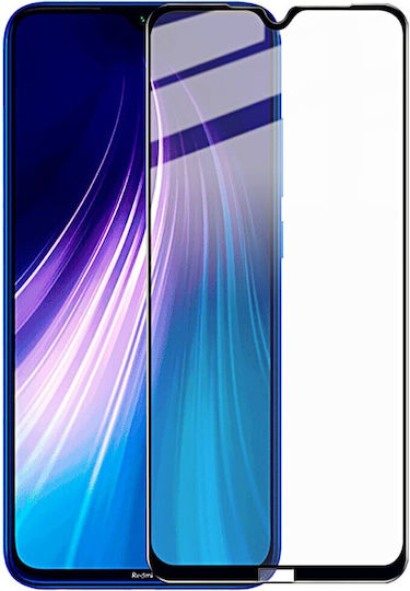 Og Пълно лепило Закалено стъкло за цялото лице Черен (Redmi Note 8)