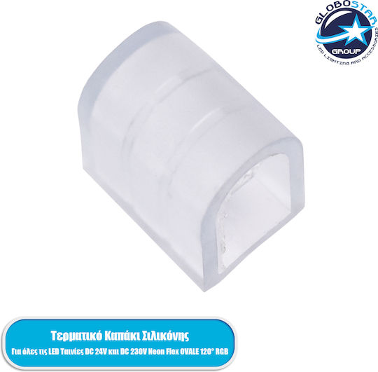 GloboStar Ovale Cap for LED Strip Accessories 70616