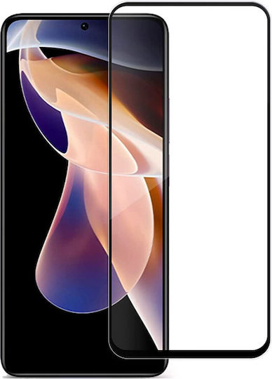 Full Glue Full Face Tempered Glass Black (Redmi Note 11 Pro / 11 Pro+)