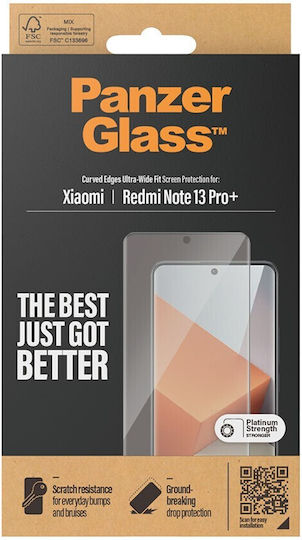 PanzerGlass Full Face Tempered Glass Μαύρο (Redmi Note 13 Pro+)