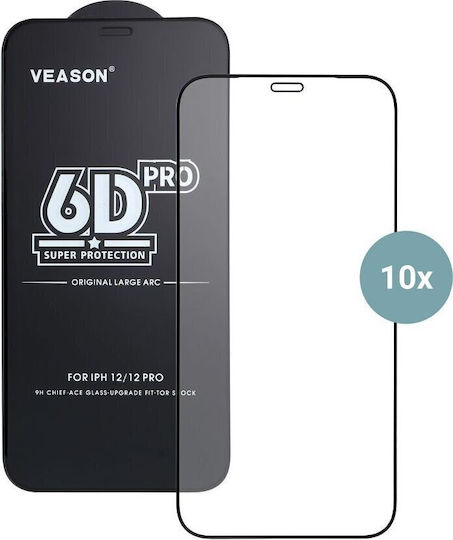 Tempered Glass Μαύρο (iPhone 11 Pro Max / XS MaxRealme 11 Pro / 11 Pro+)