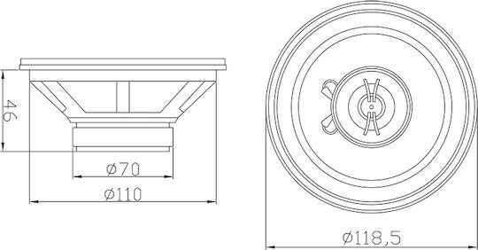Blow WH-1316 Σετ Ηχεία Αυτοκινήτου 5" (2 Δρόμων)