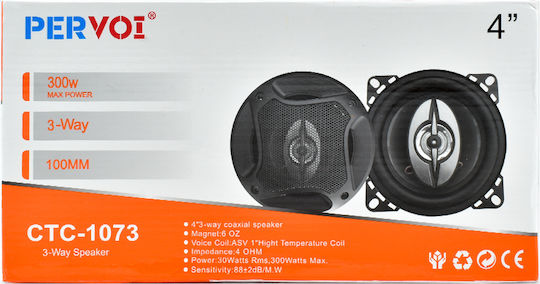 PerVoi CTC-1073 Ηχείο Αυτοκινήτου 4" με 30W RMS (3 Δρόμων)