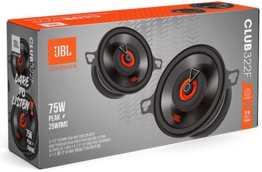 JBL Club_322 Ηχείο Αυτοκινήτου Ομοαξονικά 3.5" με 25W RMS (2 Δρόμων)