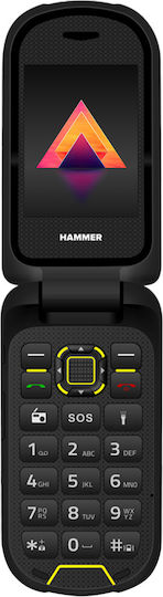Hammer Bow LTE Dual SIM Κινητό με Κουμπιά Μαύρο