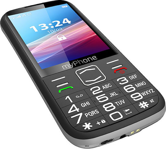 MyPhone Halo 4 LTE Dual SIM Κινητό με Μεγάλα Κουμπιά Μαύρο