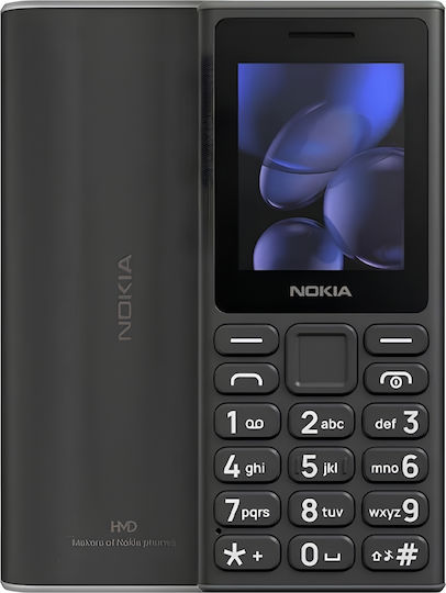 Nokia 105 (2024) Dual SIM Κινητό με Κουμπιά (Αγγλικό Μενού) Μαύρο