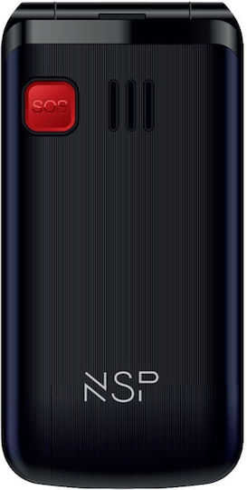 NSP 2600DS Dual SIM Κινητό με Κουμπιά Μαύρο