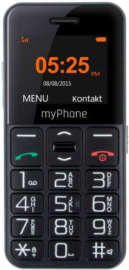 MyPhone Halo A LTE Dual SIM Κινητό με Μεγάλα Κουμπιά Μαύρο