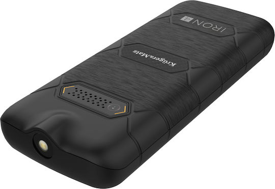 Kruger & Matz Iron 4 Dual SIM Ανθεκτικό Κινητό με Κουμπιά Μαύρο