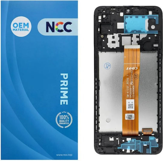 Screen Ncc Lcd Display with Touch Mechanism and Frame for SAMSUNG A12 A125F/U/W/M (Black)
