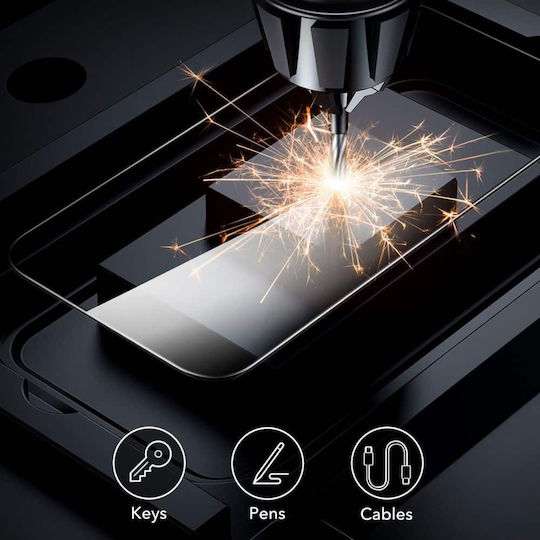 ESR Ultrafit 2.5D Full Glue Tempered Glass 2 Buc (iPhone 17e / 16e / 14 / 13 / 13 Pro)