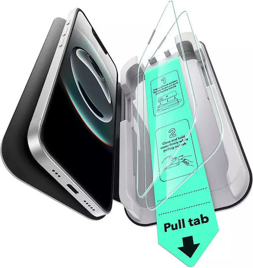 ESR Ultrafit 2.5D Full Glue Tempered Glass 2 Buc (iPhone 17e / 16e / 14 / 13 / 13 Pro)