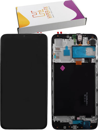 Hyper Fix Screen with Touch Mechanism and Frame for Samsung A105 A10 (Black)