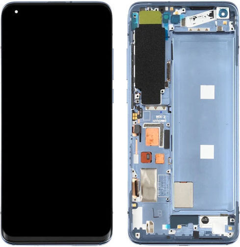Екран OLED Oled със Сензорен Механизъм и Рамка за Xiaomi Mi 10 5G, Mi 10 Pro 5G. (Черен)