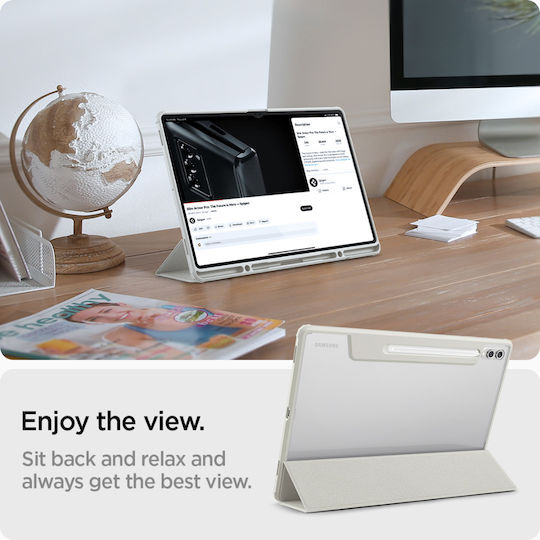 Spigen ULTRA HYBRID PRO FOLIO Flip Cover Γκρι (Samsung Galaxy Tab S8 Ultra, S9 Ultra, S10 Ultra)