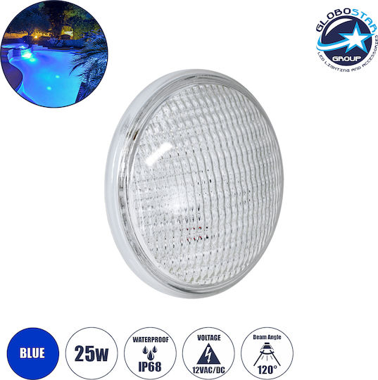 GloboStar Submersible Pool LED Spotlight Blue 61536