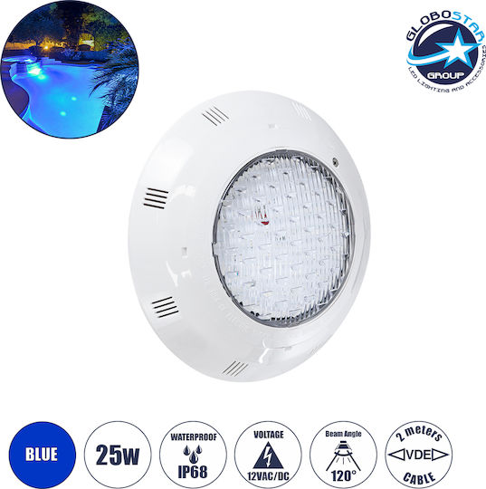 GloboStar Submersible Pool LED Spotlight Blue 61541