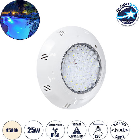 GloboStar Submersible Pool LED Spotlight Natural White 61539