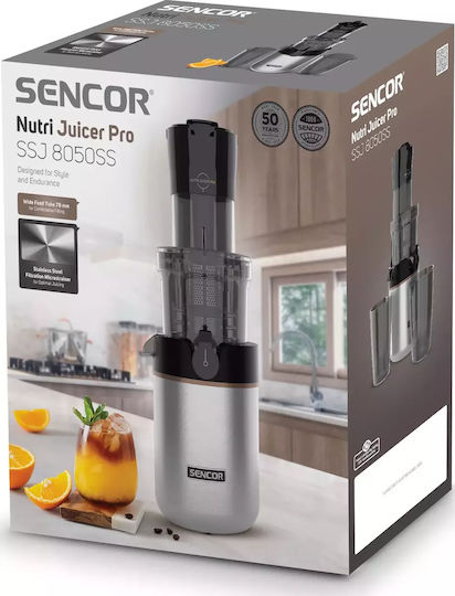 Sencor SSJ 8050 Сокоизстисквач Slow Juicing 200W Сребрист