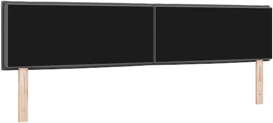 vidaXL Wooden Bed Headboard Dark Gray 200x88cm