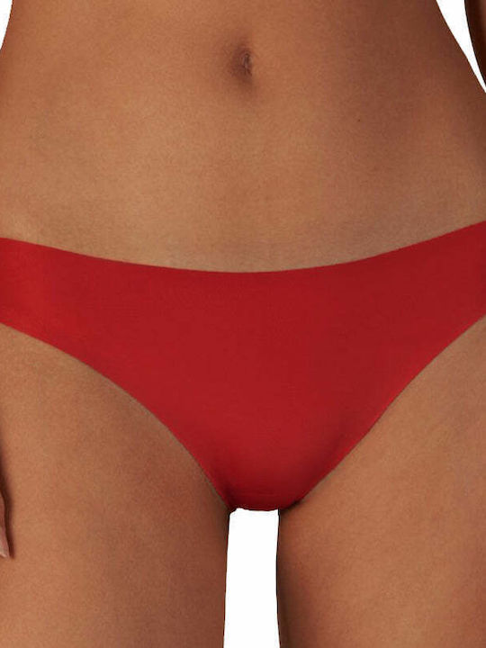 Γυναικείο Slip Περιόδου χωρίς Ραφές Red